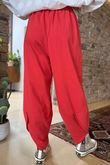 Made in Italy Lagenlook Shelby Cocoon Pant Rouge